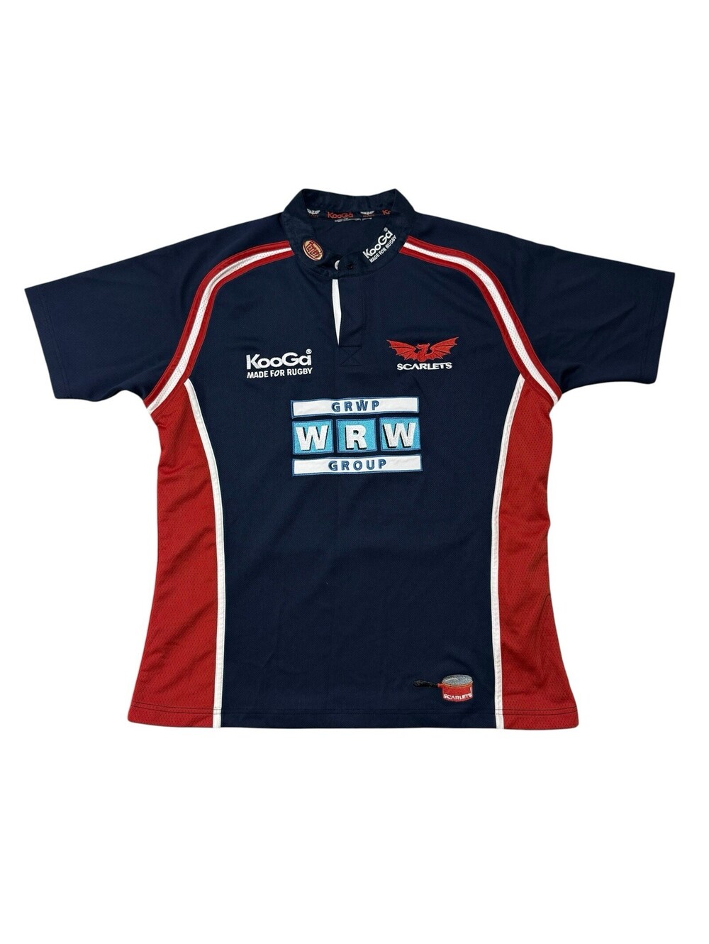 Vintage Kooga Llanelli Scarlets Rugby Jersey Mens L WRW Wales 2005 2006 Shirt